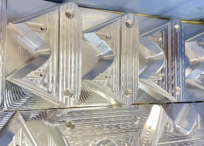 Half-Finished Machined Workpieces in Storage Trays