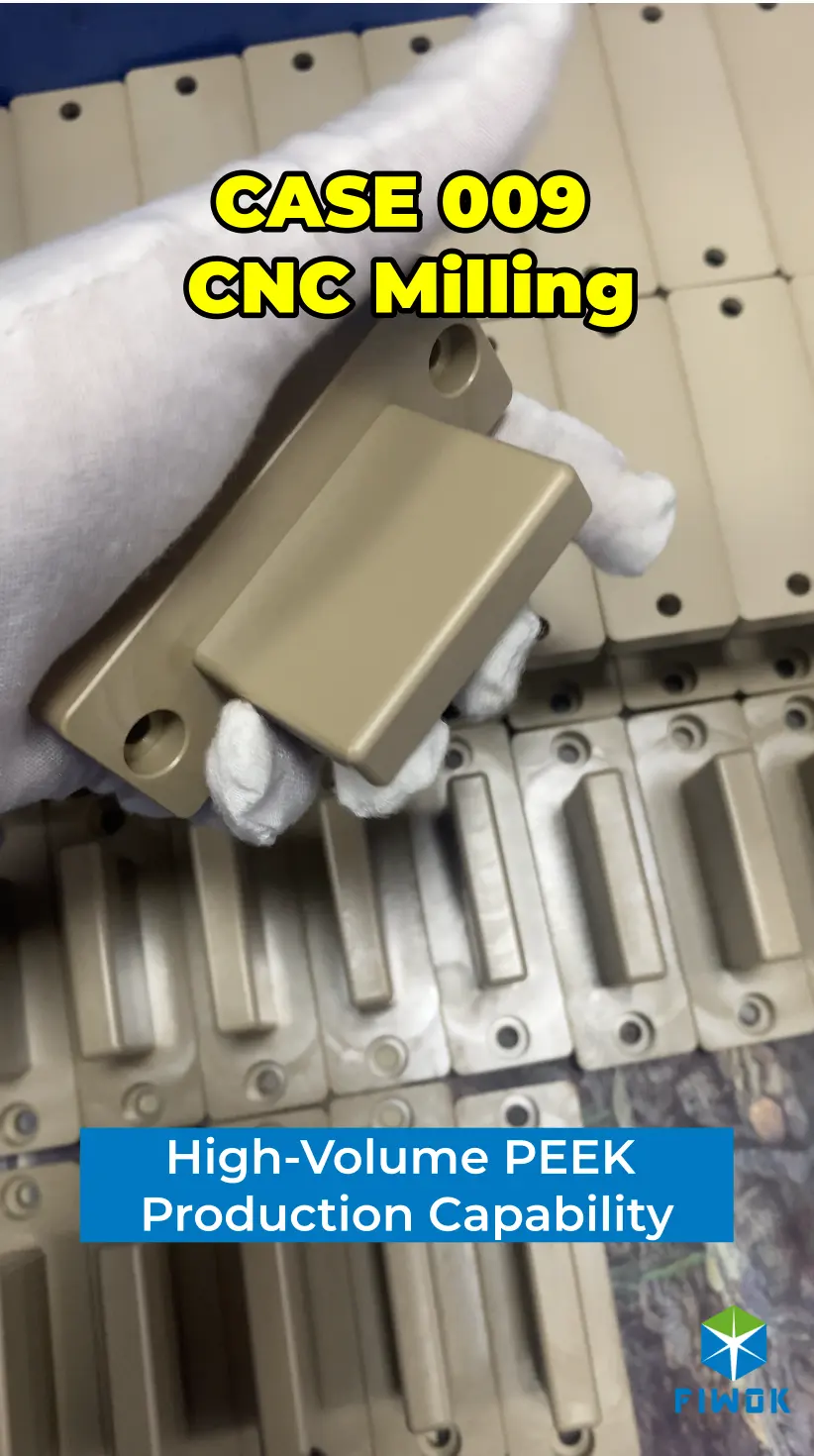 CNC milling PEEK laser equipment mounting block case FIWOK METALWORKS