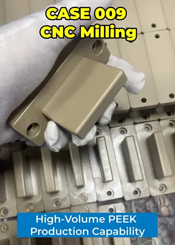 009 CNC Milling PEEK Laser Equipment Mounting Block 