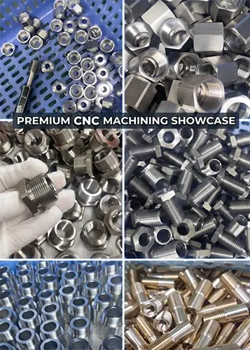 014 Multi-Material Threaded Components / CNC Turned Hex Threaded Parts