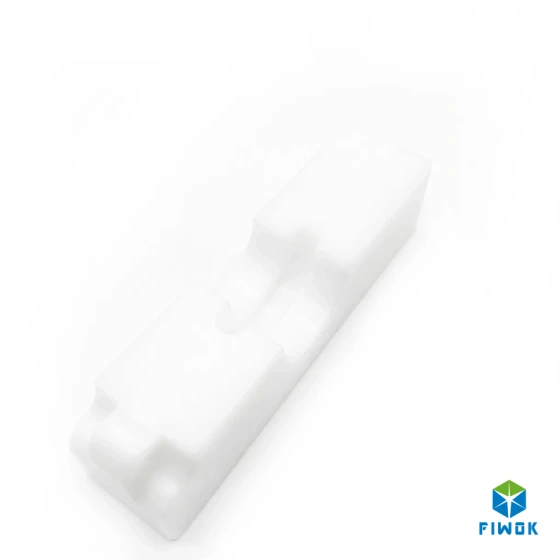 Custom CNC Milled White Nylon Precision Block