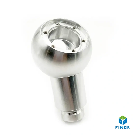 Precision 45 Steel CNC Turn-Mill Parts with Spherical Housing