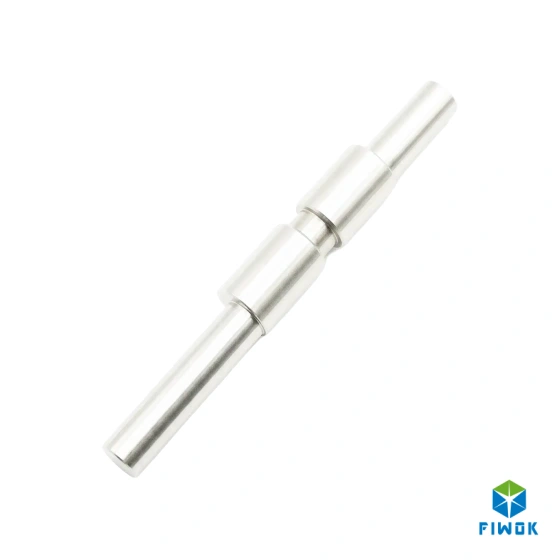 Precision Swiss Machined Stainless Steel Multi-Step Camshaft