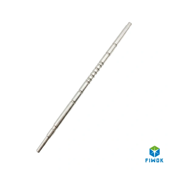 Precision Swiss Machined Stainless Steel Multi-Step Shaft