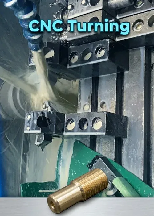 010 CNC Turning Brass Threaded Shoulder Stud 